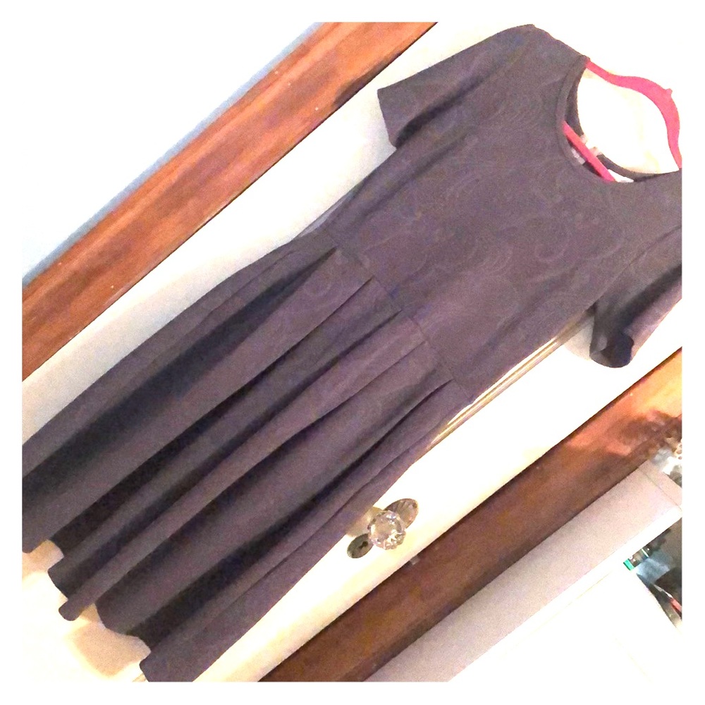 Gray Lularoe Amelia Dress